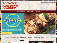 Tablet Screenshot of economyhometownmarket.com